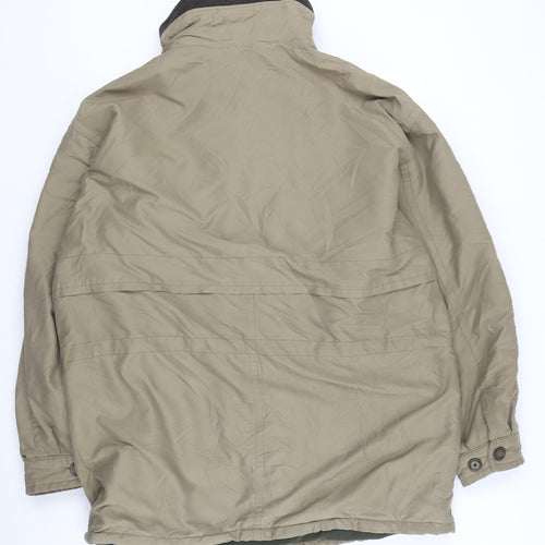 Micro-Fibre Garment Men's Beige Military Jacket Size 44