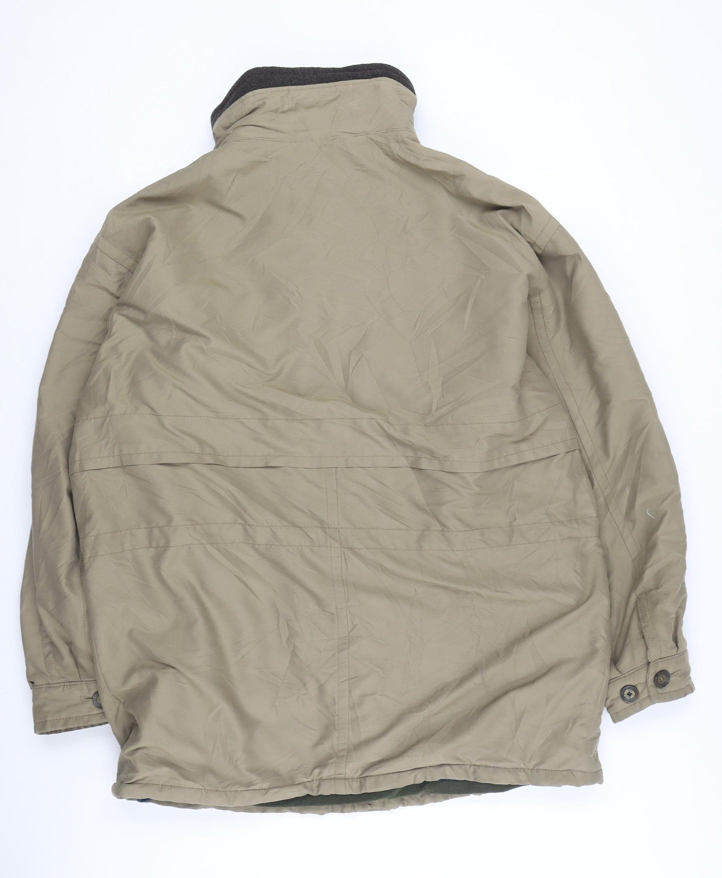 Micro-Fibre Garment Men's Beige Military Jacket Size 44