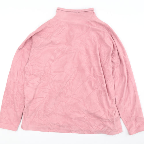 Craghoppers Women's Pink Fleece Pullover Sweatshirt UK 20