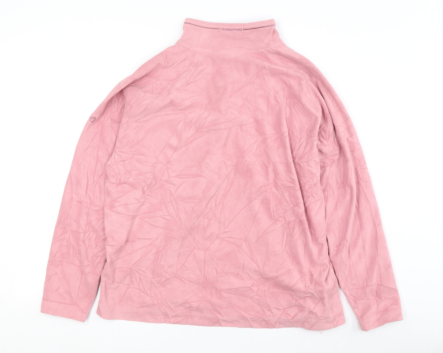 Craghoppers Women's Pink Fleece Pullover Sweatshirt UK 20