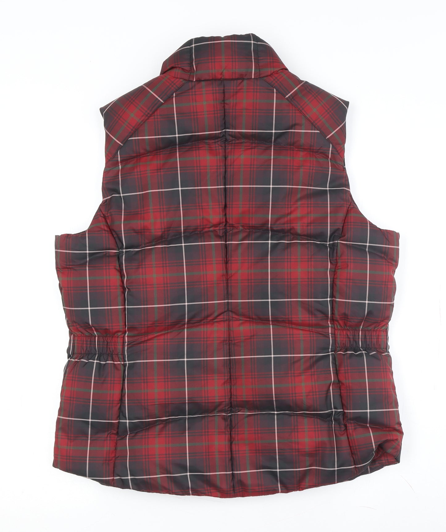 Eddie Bauer Women's Red Puffer Waistcoat S, Quilted Casual Comfort