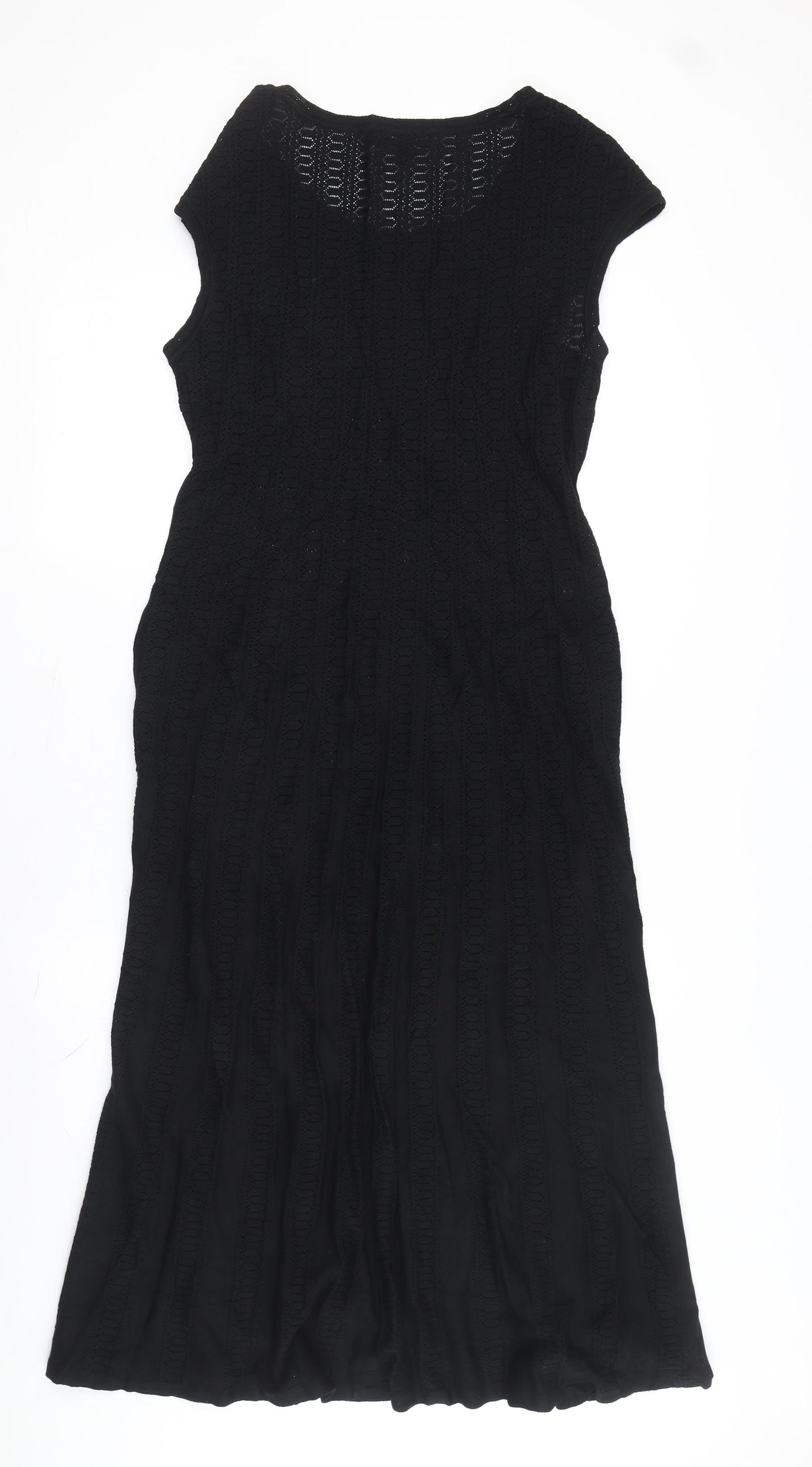 Peruvian Connection Women's Black Sleeveless Dress L