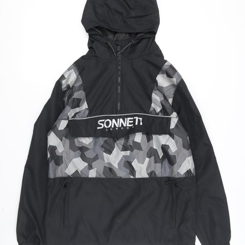 Sonneti Boys Black Camo Anorak Jacket XL