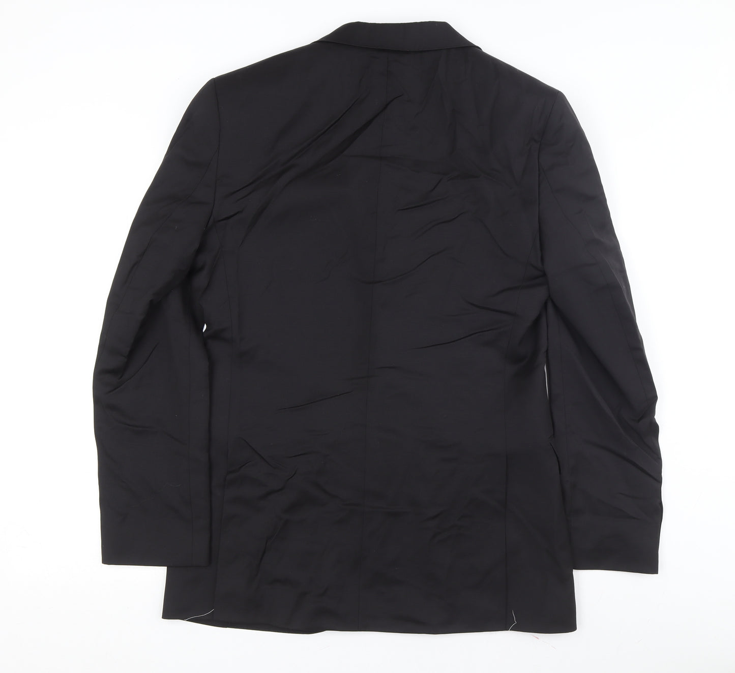 Marks and Spencer Men's Black Wool Blazer, 38L Fit