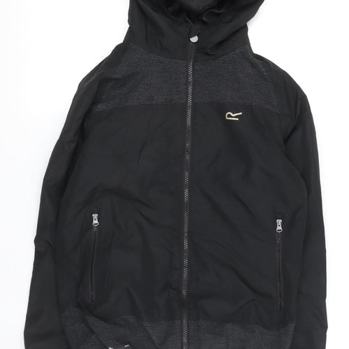 Regatta Boys Black Windbreaker Jacket - 13 Years