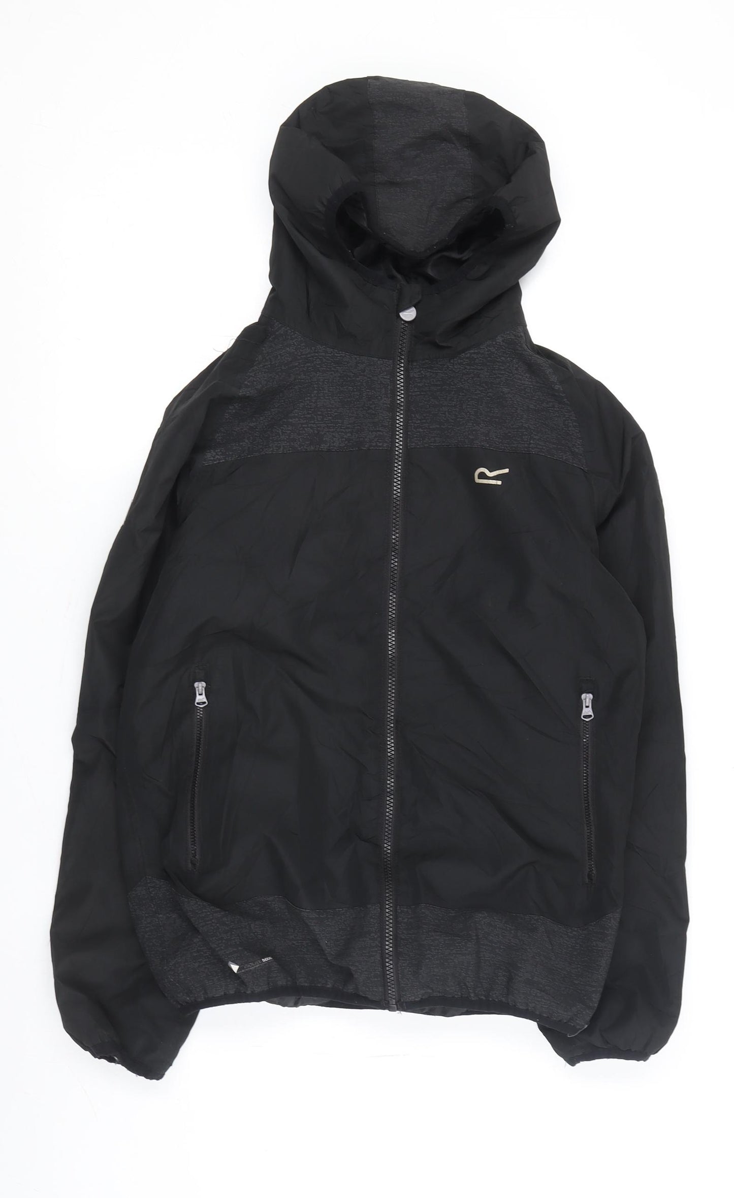 Regatta Boys Black Windbreaker Jacket - 13 Years