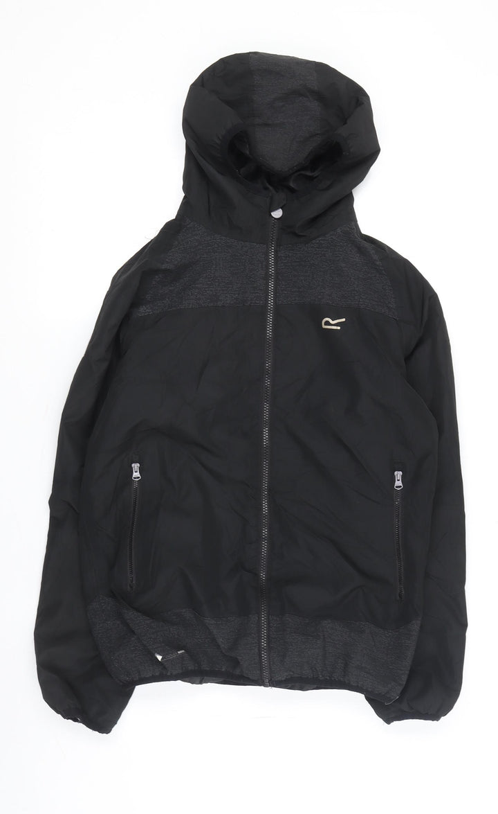 Regatta Boys Black Windbreaker Jacket - 13 Years
