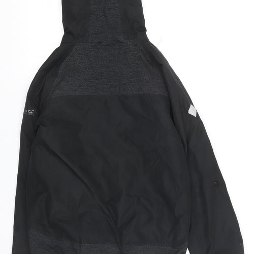 Regatta Boys Black Windbreaker Jacket - 13 Years