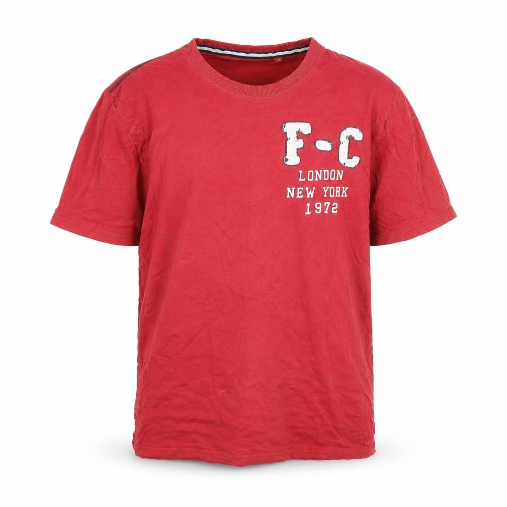 Front view of FC Seventy-Two Men's Red Crew Neck T-Shirt M