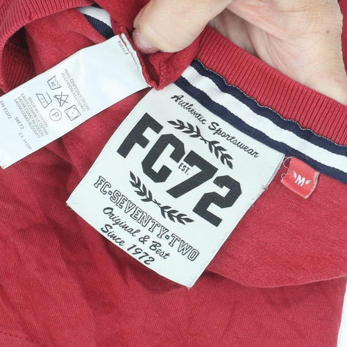 FC Seventy-Two Men's Red Crew Neck T-Shirt M