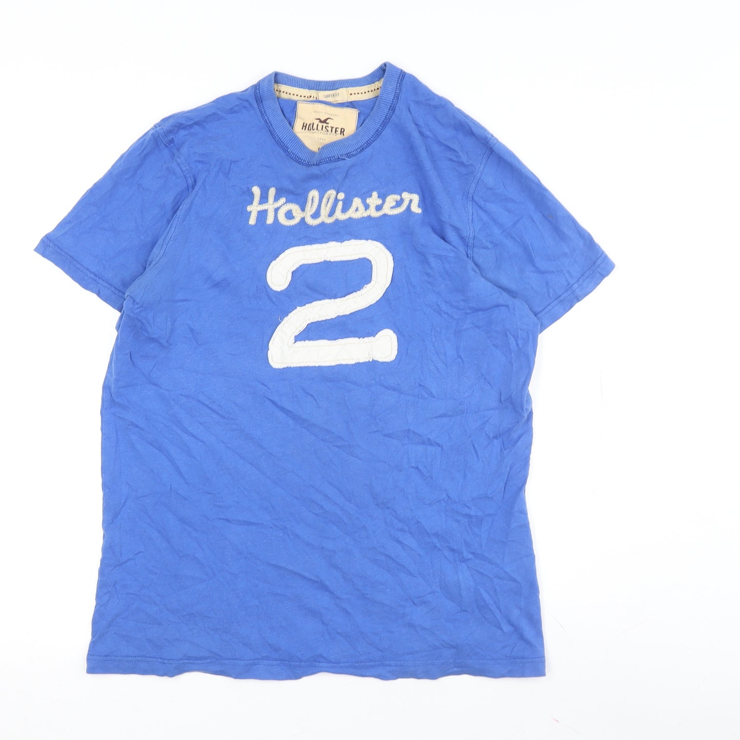 Hollister Men’s Blue Graphic Print T-Shirt L
