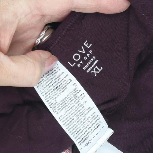 Gap Women's Purple XL Nursing Camisole Tank