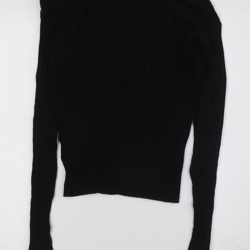 Threadbare Women's Black V-Neck Pullover Jumper Size 10