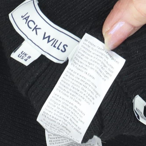Jack Wills Women's Black Jogger Trousers Size 8