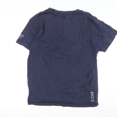 Duck & Cover Men's Blue Graphic T-Shirt Size S