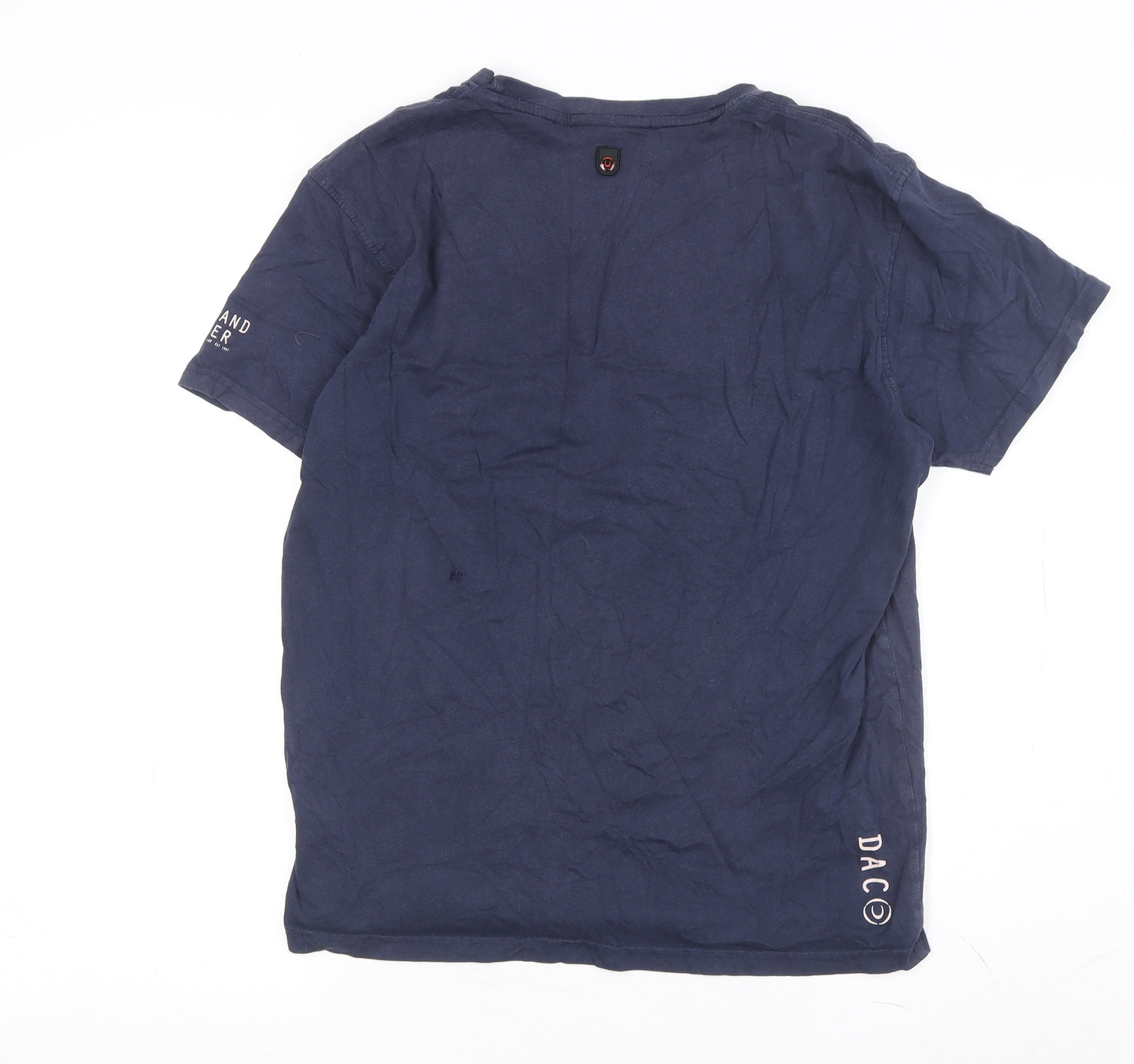 Duck & Cover Men's Blue Graphic T-Shirt Size S