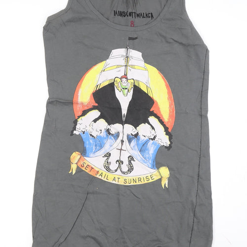 Iain Scott Walker Women's Pirate Grey Tank Dress Size 8 Casual