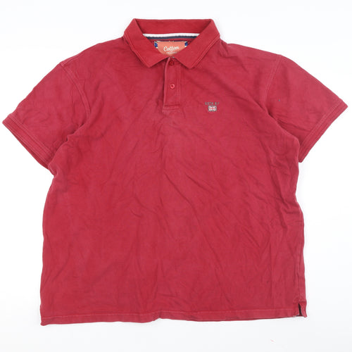 Cotton Traders Men's Red Polo Shirt