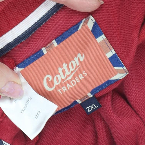 Cotton Traders Men's Red Polo Shirt