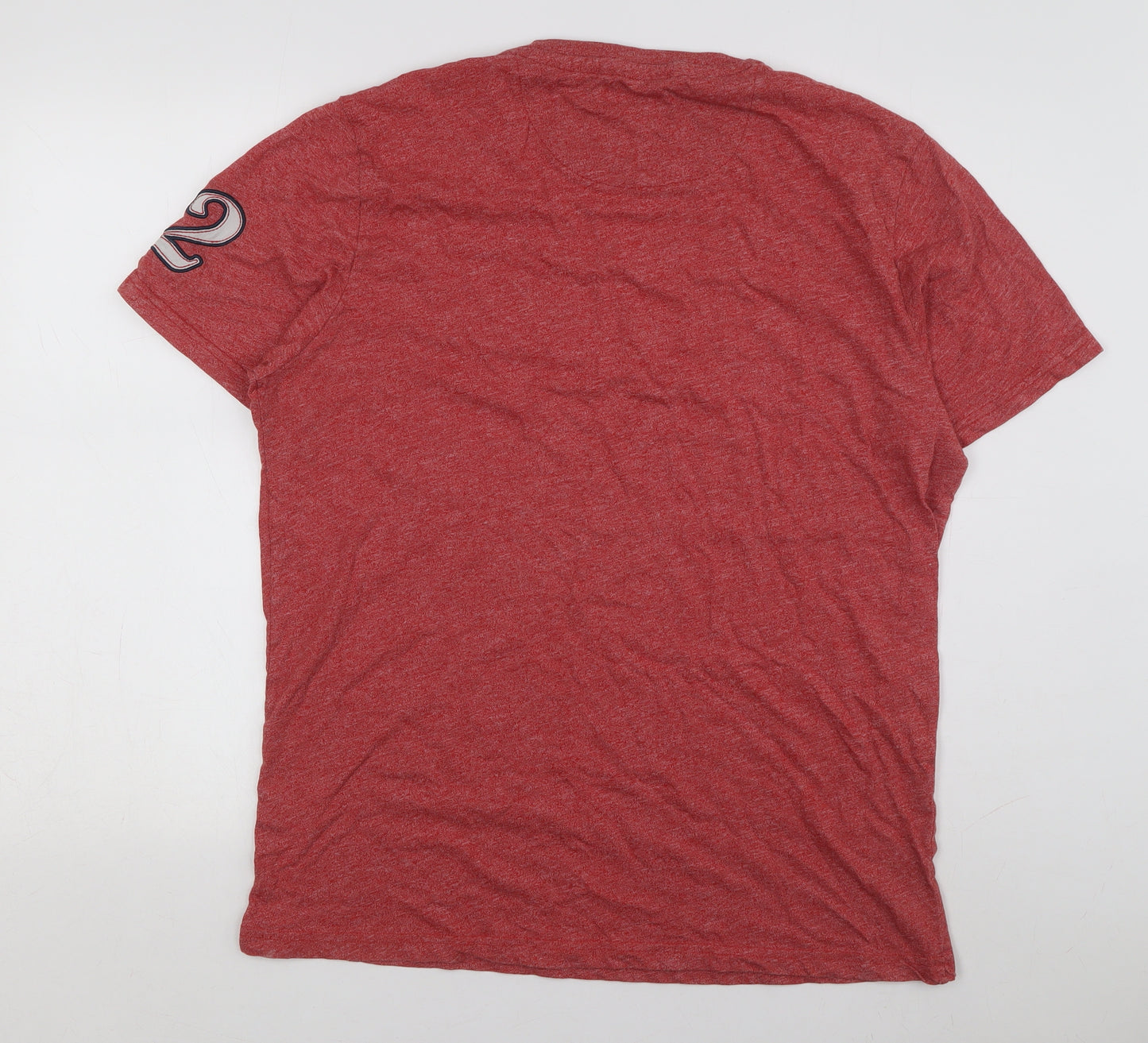 Brave Soul Men's Red XL T-Shirt, Graphic Print