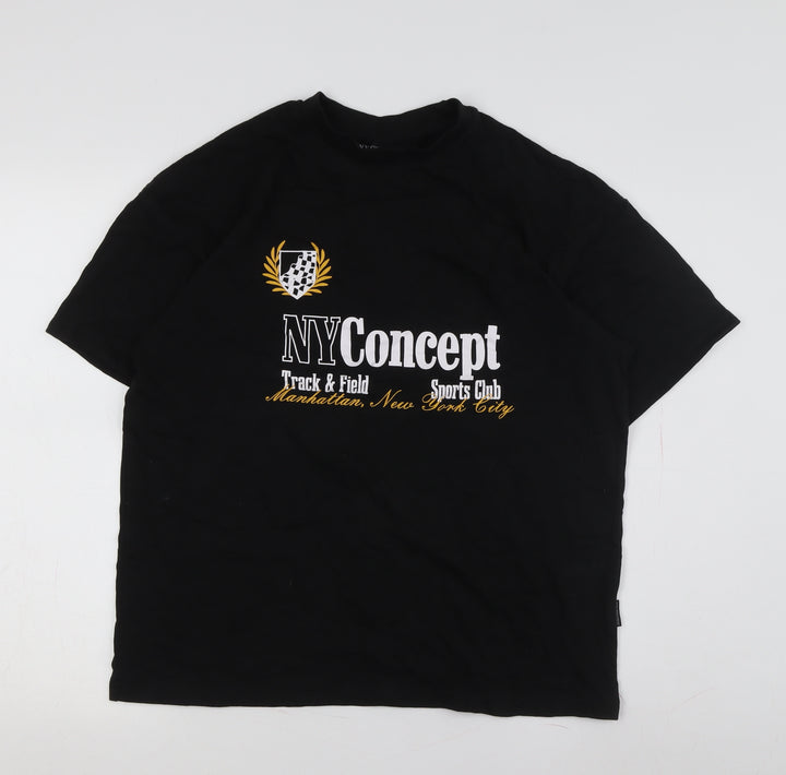 NY Concept Men's Black Medium Sports T-Shirt