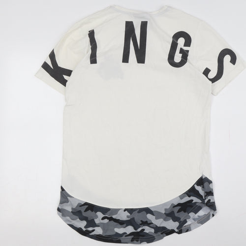 Kings Will Dream White Camouflage Men's Medium T-Shirt
