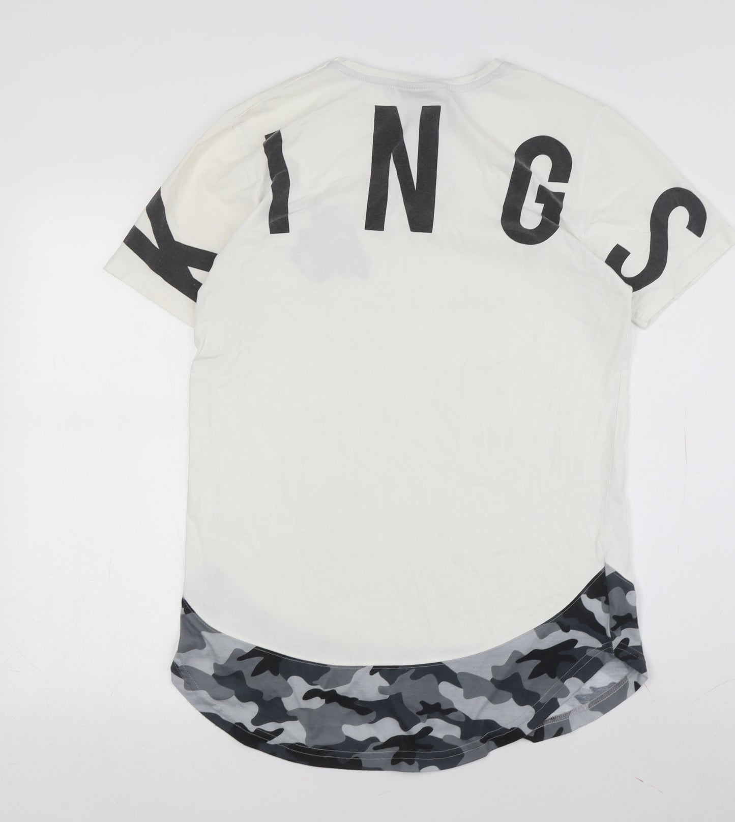 Kings Will Dream White Camouflage Men's Medium T-Shirt