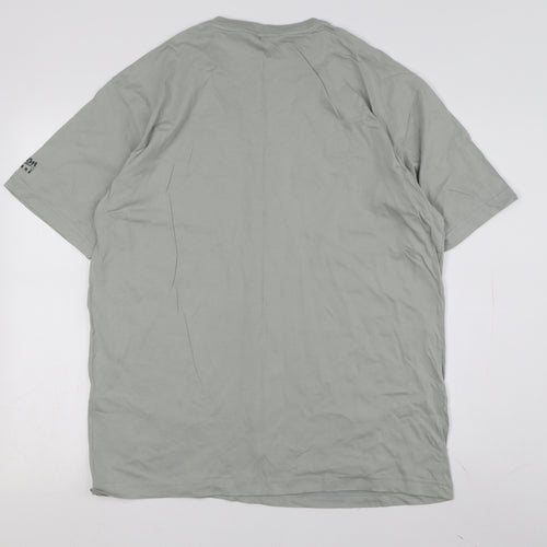Cotton Traders Men's Green V-Neck T-Shirt M
