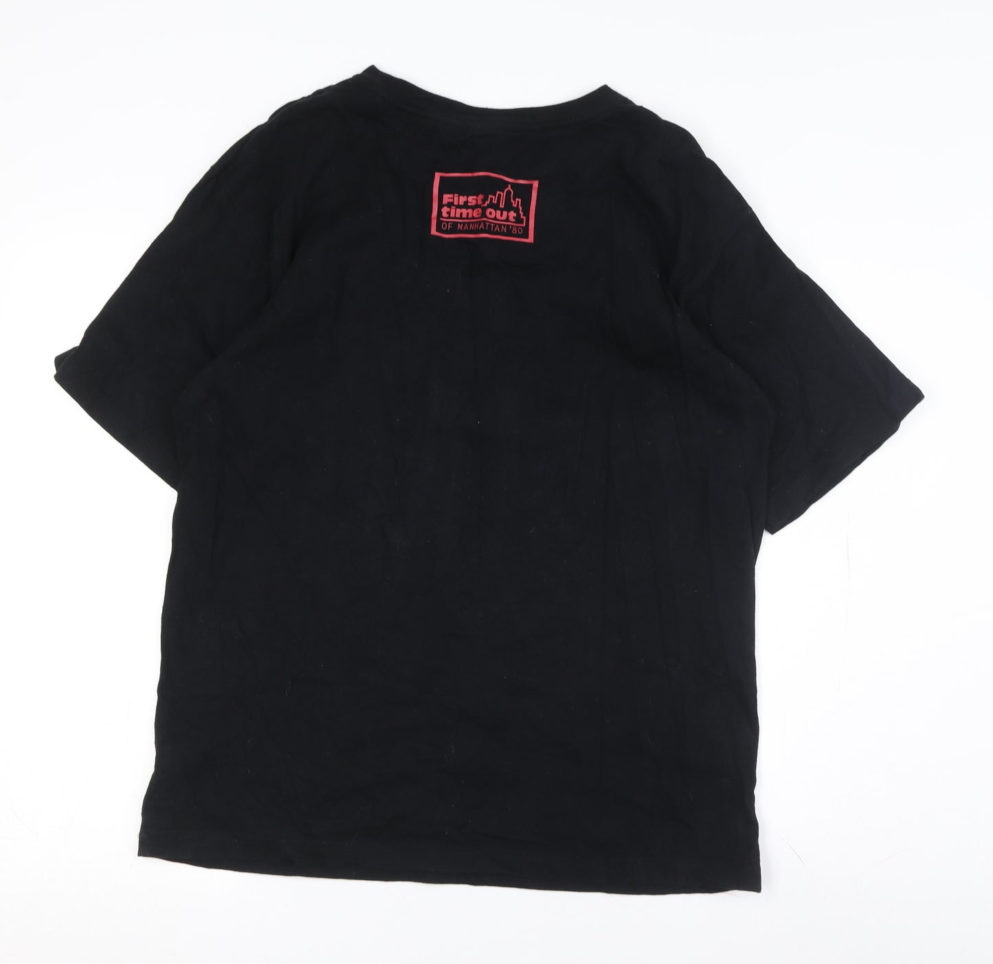 Moussy Unisex Black Graphic Print T-Shirt One Size