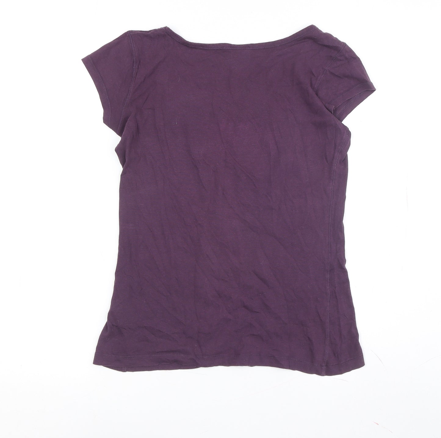 X-Dye Women's Purple T-Shirt, Size S, Basic, Scoop Neck