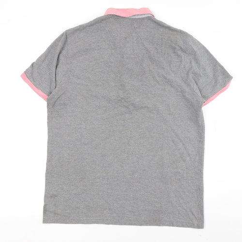 The Spitalfields Shirt Co Men's Grey Polo Shirt Size L