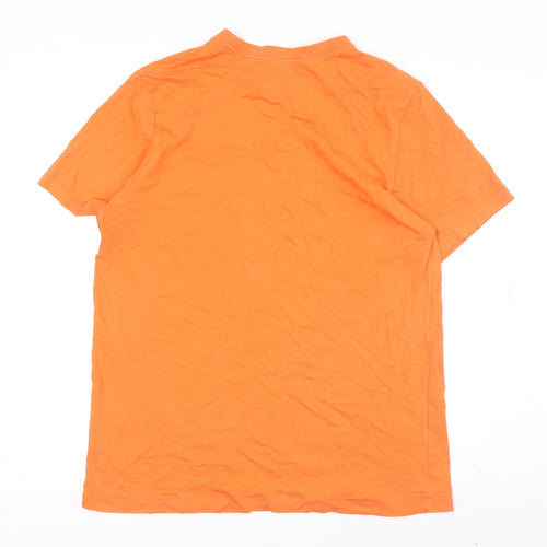 Nike Men's Orange Crew Neck T-Shirt L