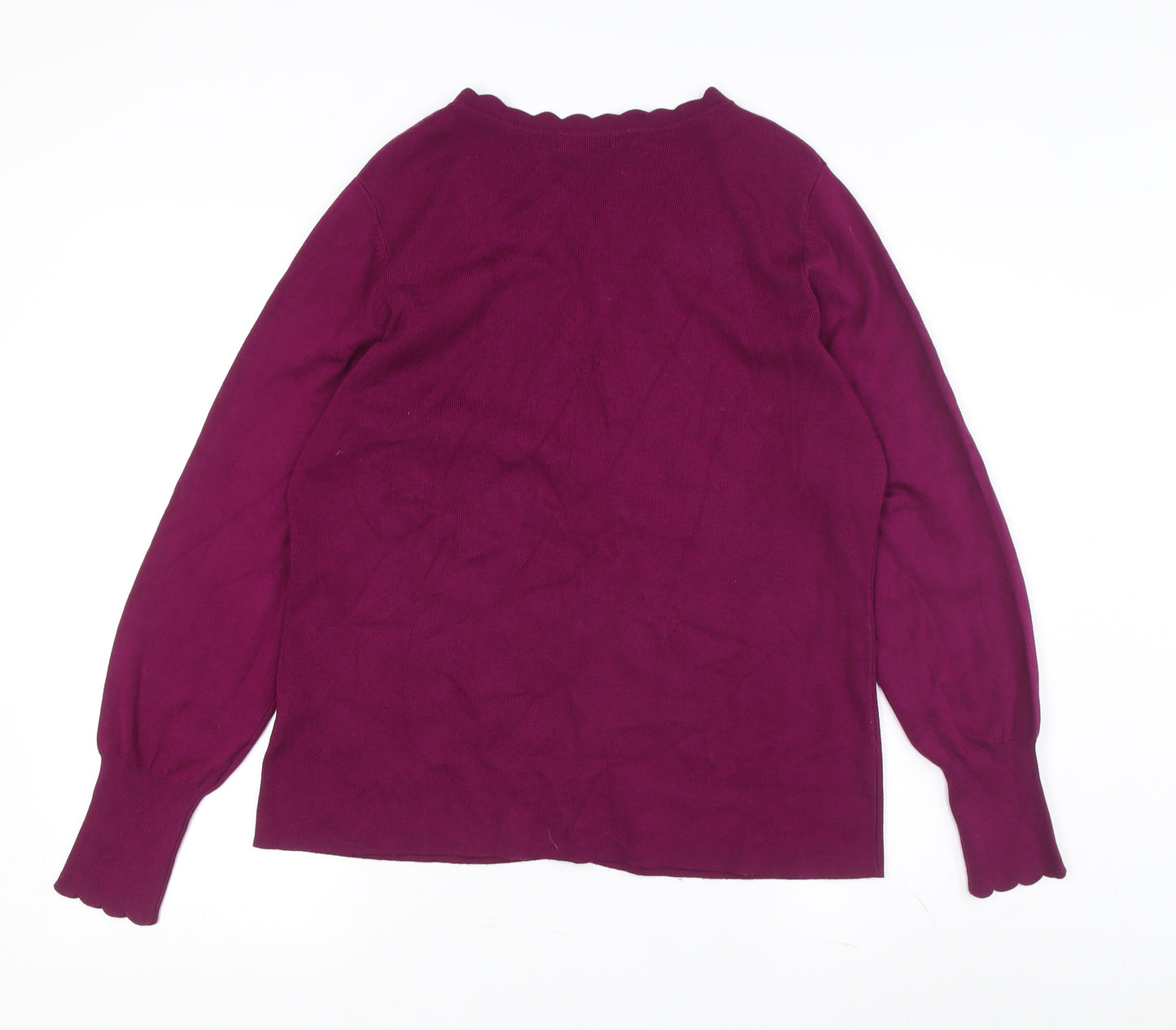 Monsoon Women's Purple Cardigan in Size L