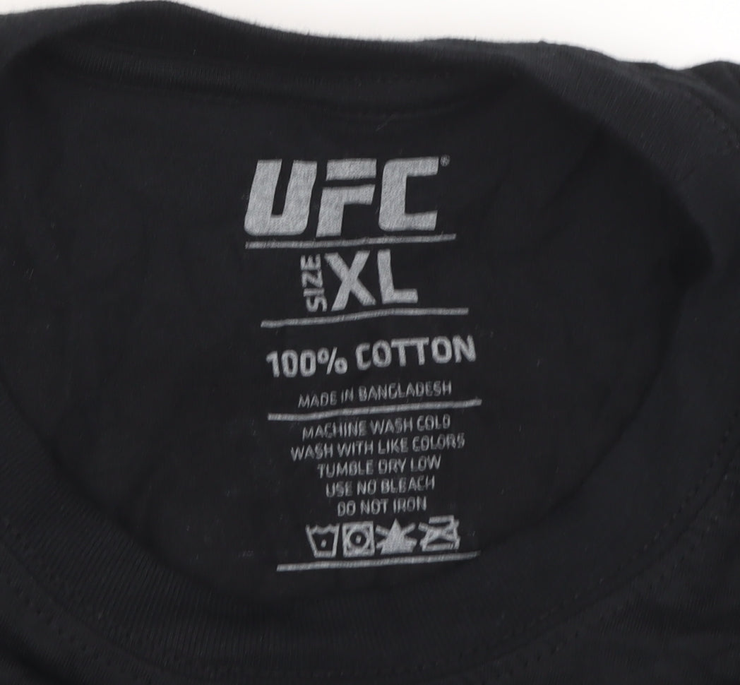 UFC Men's Black XL Sports Graphic T-Shirt