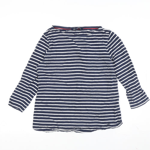Crew Clothing Women’s Blue Striped T-Shirt Size 10