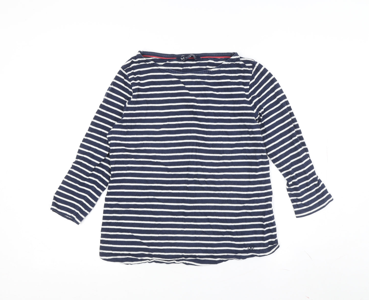 Crew Clothing Women’s Blue Striped T-Shirt Size 10