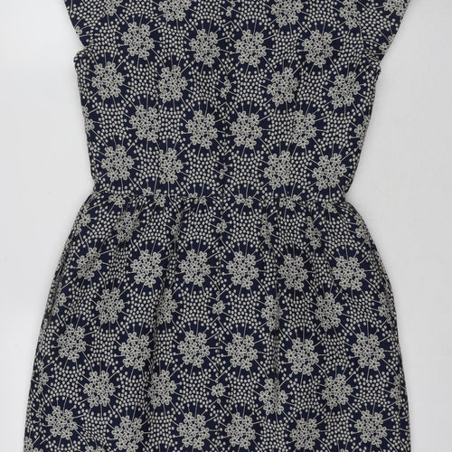 Per Una Women's Blue Shift Dress Size 10 Short Sleeve