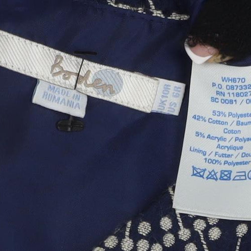 Per Una Women's Blue Shift Dress Size 10 Short Sleeve