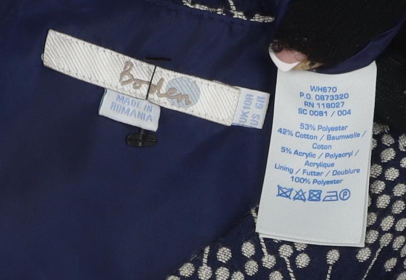 Per Una Women's Blue Shift Dress Size 10 Short Sleeve