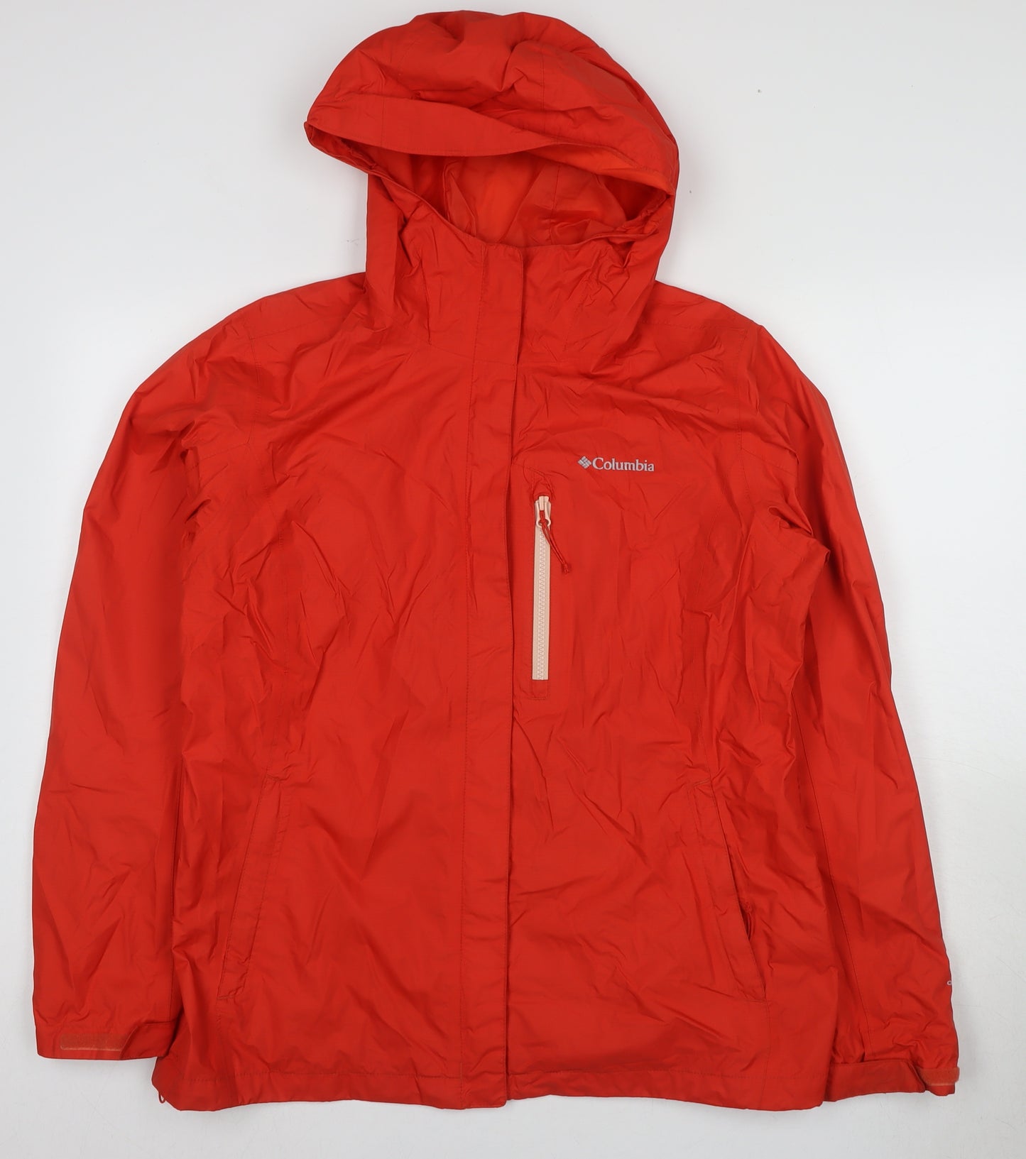 Columbia Men's Red XL Rain Coat Hooded Waterproof Jacket