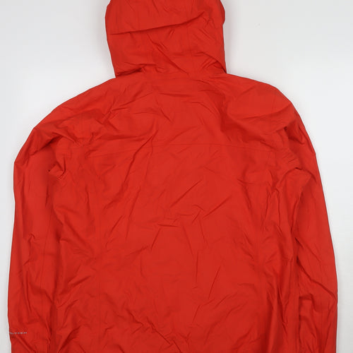 Columbia Men's Red XL Rain Coat Hooded Waterproof Jacket