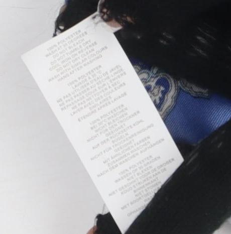 Boohoo Women's Blue Paisley Long Sleeve Dress, Size 16