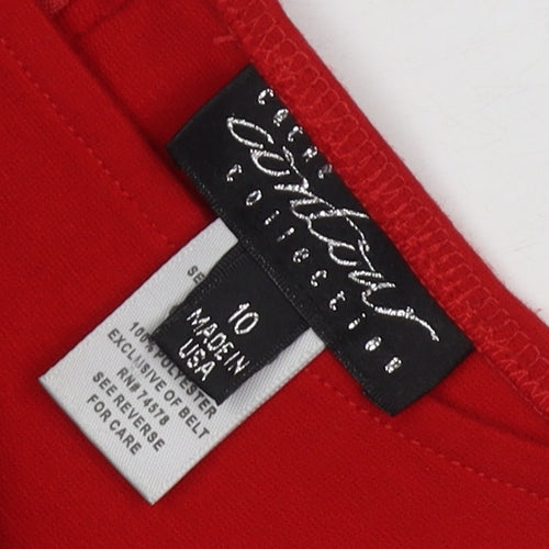 Cache Women's Red Sheath Dress, Size 10, Party/Cocktail Wear