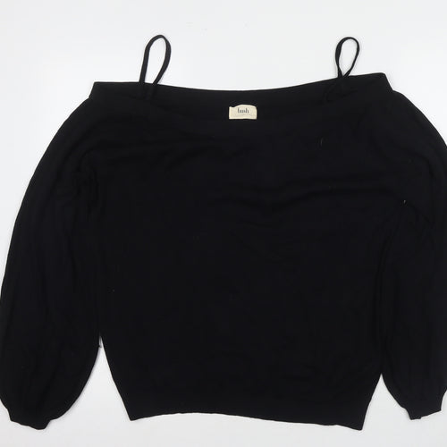 Hush Women's Black Off-Shoulder Blouse XL Casual