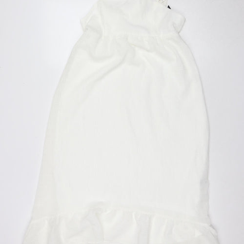 H&M Divided Women’s White Halter Dress Size S