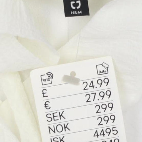 H&M Divided Women’s White Halter Dress Size S