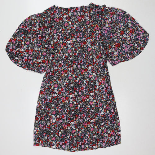 JayLey Women's Floral Puff Sleeve Shift Dress, Size 14