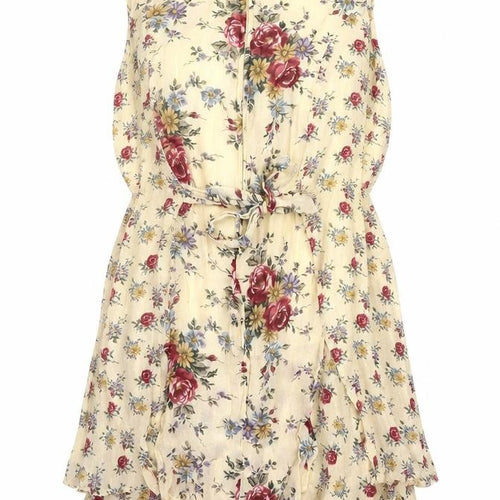 Amanda Smith Women Ivory S Floral Tank Dress