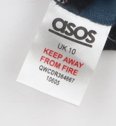 ASOS Women's Blue A-Line Dress Size 10