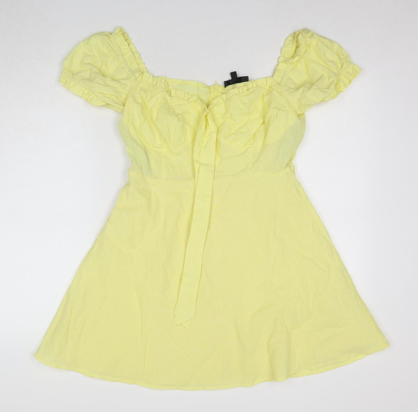 Missguided Women's Yellow A-Line Dress Size 12